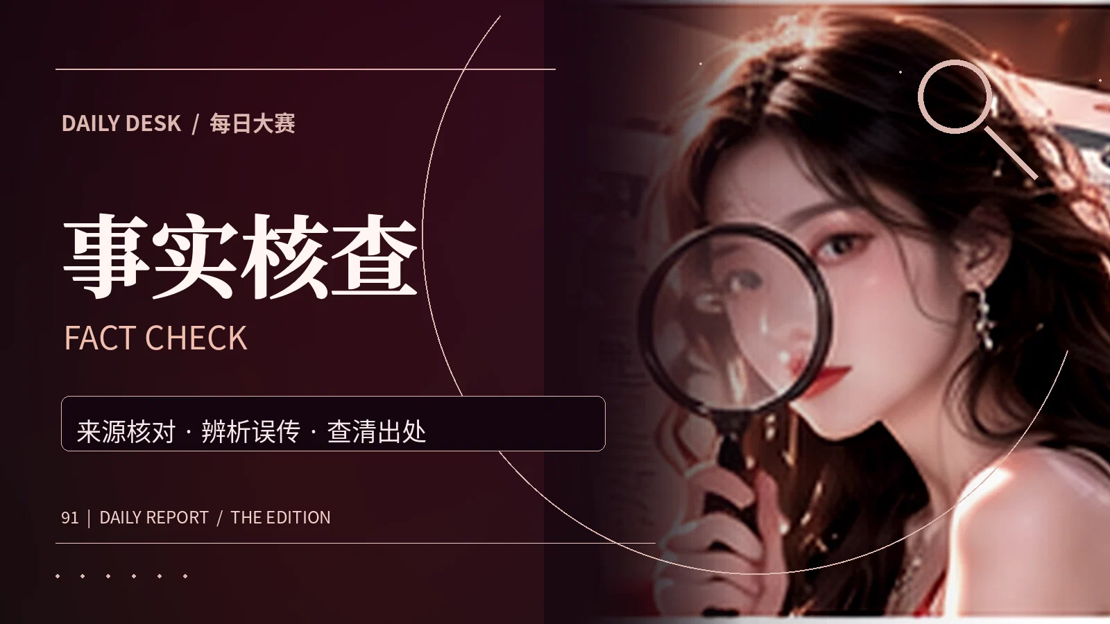 事实核查资讯专题视觉